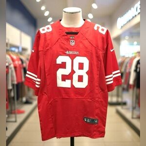 San Francisco 49ers NFL Carlos Hyde #28 Football Jersey Size 52